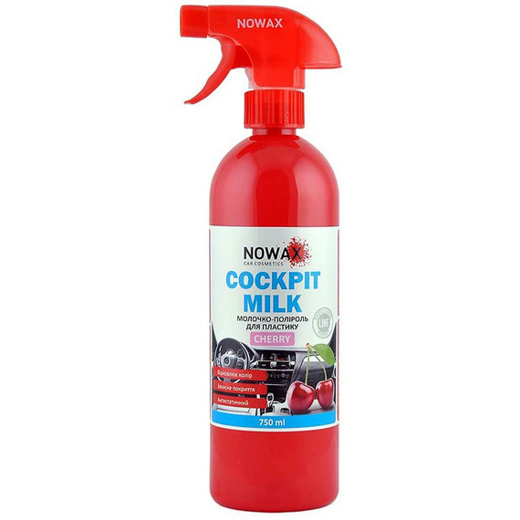 NOWAX Молочко для панелі приладів NOWAX COCKPIT MILK CHERRY 750ML NX75014