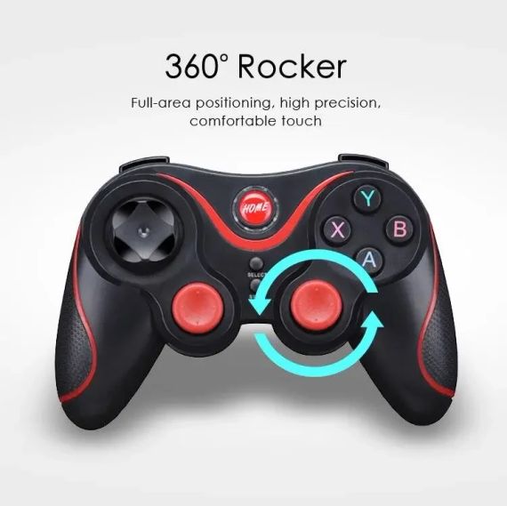 Бездротовий Bluetooth джойстик для смартфона iOS Android UKC Gen Game V8 Black/Red | Зображення 1