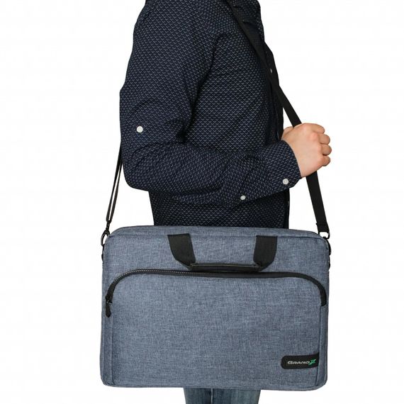 Сумка для ноутбука Grand-X 14-15'' SB-149 soft pocket Grey-Blue (SB-149J) | Зображення 8