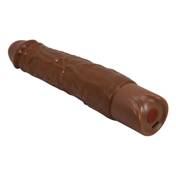Реалистичный вибратор - Pretty Love Osric Realistic Vibrating Dildo Brown Sex Aura | Зображення 6
