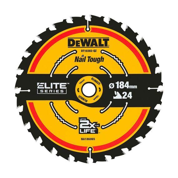 Диск пильный ELITE EXTREME 184*16мм DeWALT DT10302
