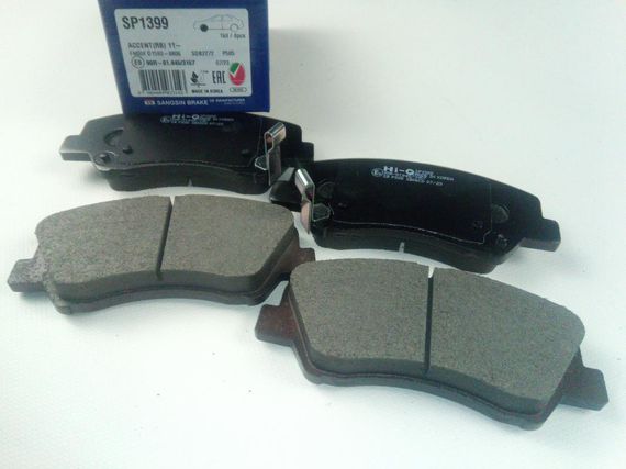 Колодки передні гальмівні Accent (RB), Hi-Q (SP1399) (58101-1RA00) | Зображення 2