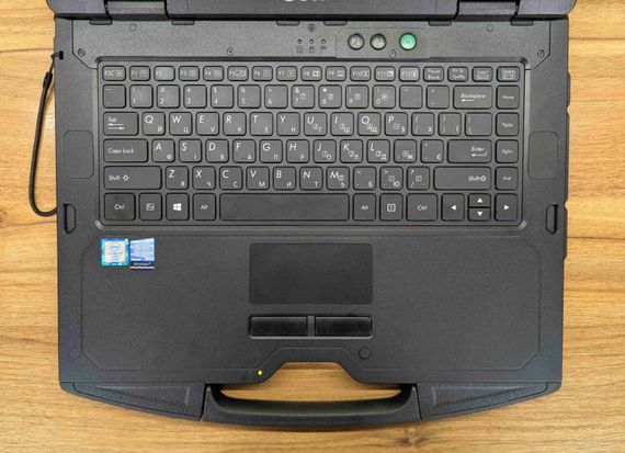 Захищений ноутбук Getac S410 / 14" (1920x1080) IPS Touch / Intel Core i7-6600U (2 (4) ядра по 2.6 - 3.4 GHz) / 8 GB DDR4 / 250 GB SSD / nVidia GeForce GTX 950M, 2 GB GDDR5, 128-bit / Windows 10 б/в + Подарунок Бездротова миша / USB | Зображення 2