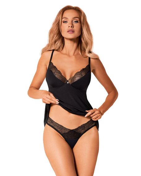 Obsessive Bella Rou top & panties XS/S