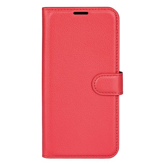 Чохол книжка з кишенями для карт на Oppo A58 колір Червоний | Зображення 5