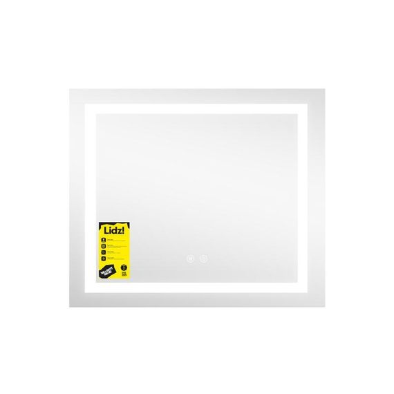 Дзеркало Lidz Kubis (KU1) 700х600 з LED-підсвічуванням Touch, з антизапотіванням, з димером, рег. яскравості LDKU60070049285 | Зображення 3