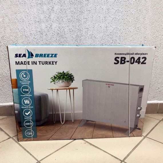 Конвектор SeaBreeze SB-042 2500 Вт, Конвекторные обогреватели для дома 2500w, Электроконвектор | Зображення 2