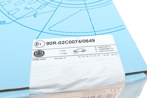 Диск тормозной передний Ford Mondeo 1.6-2.5 07-15 300x28 с покрытием  ADF124314 | Зображення 5