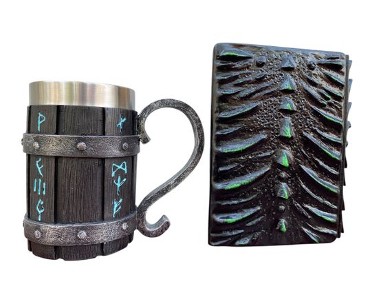 Подарунковий набір Кухоль 3D Скандинавські Руни та Блокнот 3D «Око Лісового Дракона» | Зображення 1