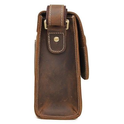 Сумка Vintage Чоловіча у вінтажній шкірі Коричнева (14980) | Зображення 8