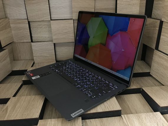 Ноутбук-трансформер Б-класс Lenovo IdeaPad Flex 5 14ALC7 / 14" (1920x1200) IPS Touch / AMD Ryzen 5 5500U (6 (12) ядер по 2.1 - 4.0 GHz) / 8 GB DDR4 / 256 GB SSD M.2 / AMD Radeon Graphics / WebCam / Fingerprint / USB 3.2 / HDMI б/у | Зображення 2
