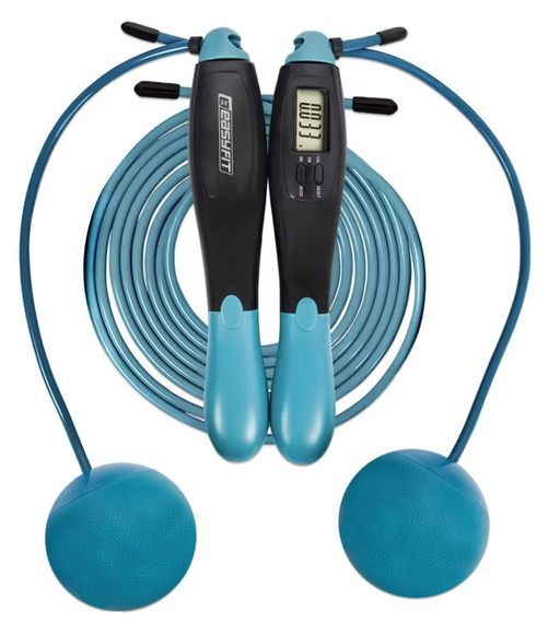 Скакалка для боксу EasyFit TwinRope 2,8 м чорний-зелений (EF-1909-GN)