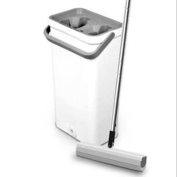 Швабра з відром та автоматичним віджимом MOP MD-01 / Швабра ледарка для прибирання та миття підлог
