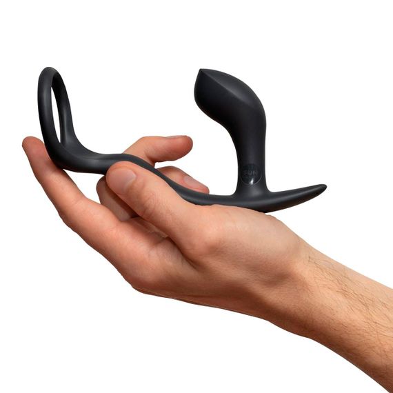 Анальна пробка з ерекційним кільцем Fun Factory BOOTIE RING slate Sex Aura | Зображення 4