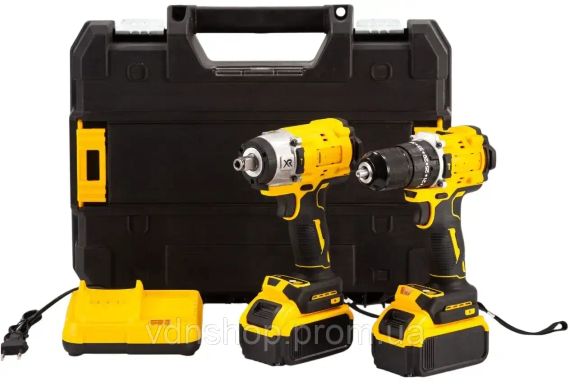 Набір акумуляторного інструменту в кейсі 2 в 1 Шуруповерт та гайковерт 21V | Зображення 2