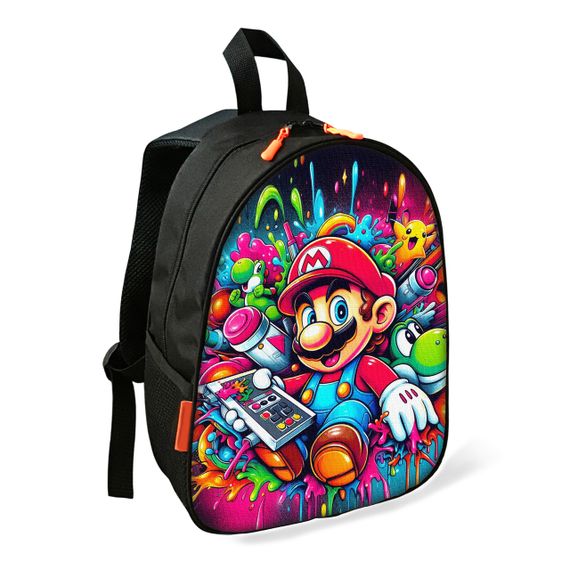 Рюкзак Супер Марио детский школьный/городской 34х27х13 см для мальчика (02476)