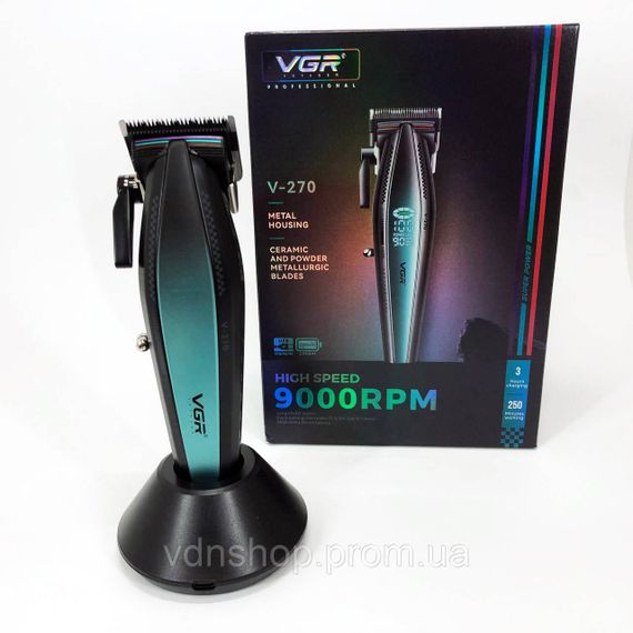 Перезаряджається набір для стрижки волосся VGR, Машинка для стрижки волосся з професійними ножами RF-94 | Зображення 6