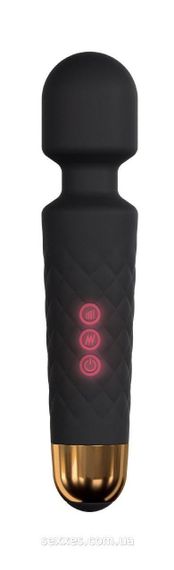 Мини-вибромассажер Dorcel Wand Wanderful Black мощный, водонепроницаемый, 18 режимов работы Sex Aura
