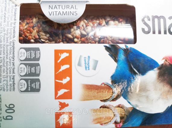 Ласощі для нерозлучників Lolo Pets Smakers з медом 90 г LO-72607 | Зображення 2