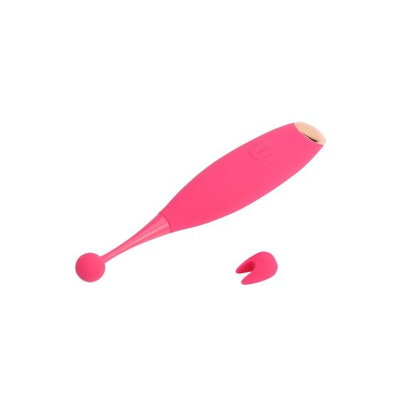 Клиторальный вибростимулятор с насадками Chisa Joy Jumper Frisson, розовый sexstyle | Зображення 4