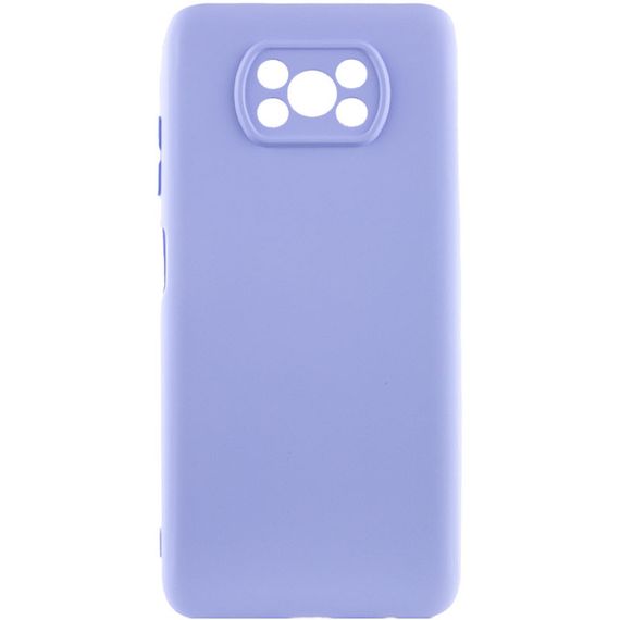 Чехол Silicone Cover Lakshmi Full Camera (AA) для Xiaomi Poco X3 NFC / Poco X3 Pro Сиреневый / Dasheen