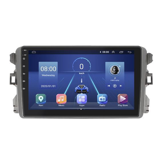 Штатная магнитола Lesko для BYD G3 2009-2014 экран 9" 6/128Gb 4G Wi-Fi GPS Top