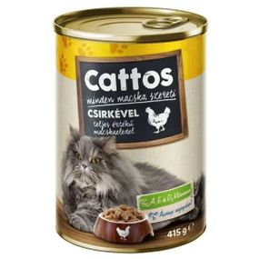 Cattos для котів вологий корм з курятиною, 415 г