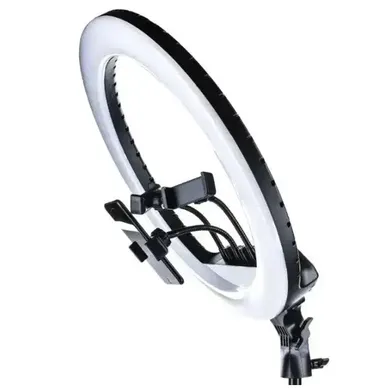 Кольцевая LED лампа для съемки с 3 держателями телефона, штативом и ДУ XPRO RL-18 46см 55W (RL-18) | Зображення 4