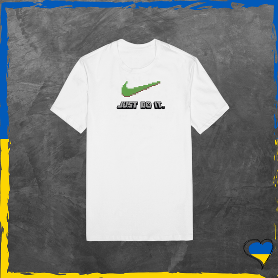 Футболка унисекс Nike+Minecraft найк Маинкрафт футболка из хлопка базовая XS