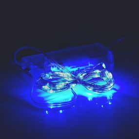 Гірлянди 100LED, 1 режим, 10 метрів, прозора ізоляція, живлення від 3*АА, Blue, ОЕМ