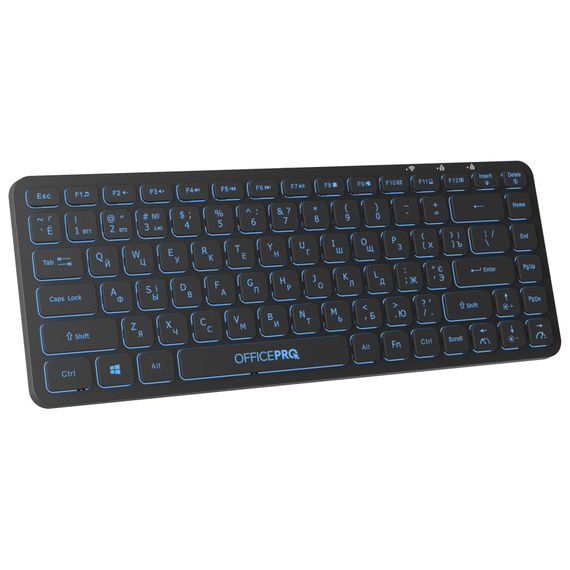 Клавіатура OfficePro SK790B Wireless/Bluetooth Black (SK790B) | Зображення 5