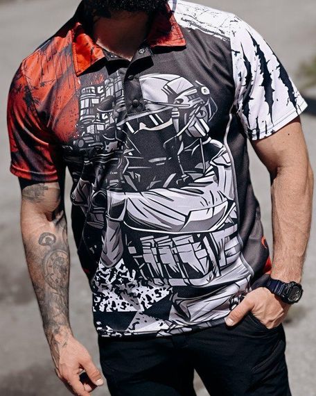 Милитари поло футболка  oblivion  Sniper ПП4697 | Зображення 4