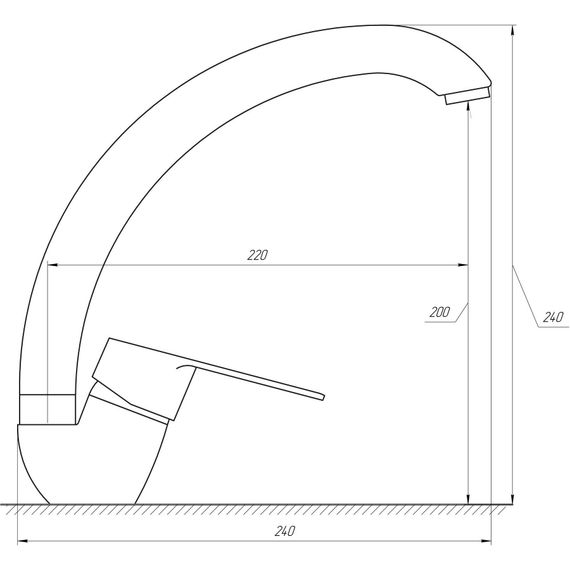 Змішувач для кухні DOMINO BLITZ DBC-203S | Зображення 1