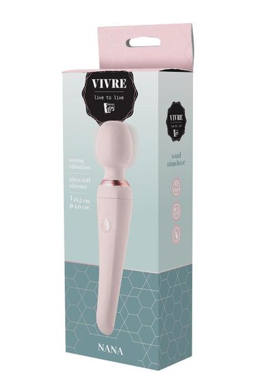 Вибратор микрофон Dream Toys Vivre Bodywand Nana розовый, 18.2 х 4 см sexstyle | Зображення 5