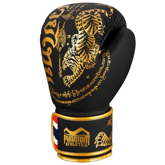 Боксерські рукавиці Phantom Muay Thai Black Gold 12 унцій (Бинти 4м. в подарунок) | Зображення 2