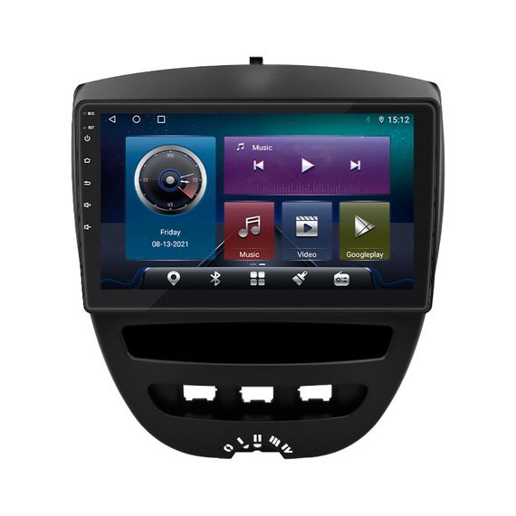 Штатная магнитола Lesko для Peugeot 107 I 2005-2009 экран 10" 4/32Gb/ 4G/ Wi-Fi/ CarPlay Premium GPS Пежо | Зображення 2