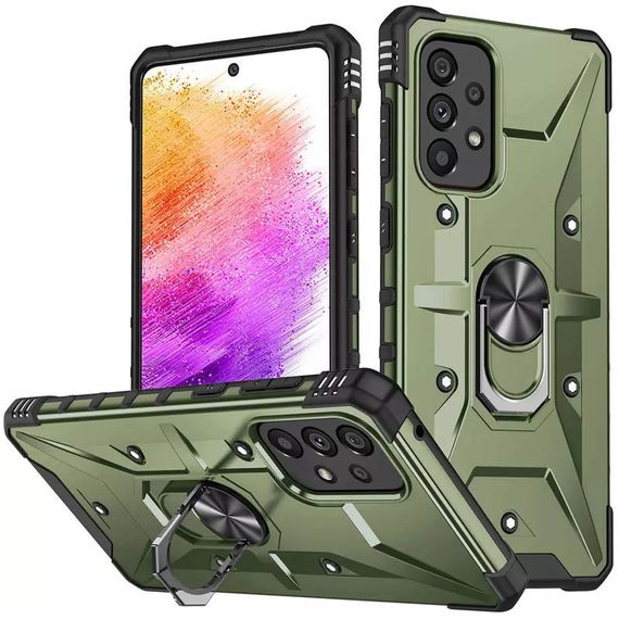 Ударостійкий чохол Pathfinder Ring для Samsung Galaxy A13 4G / A23 4G / M13 4G / M23 5G / A04s, Зелений