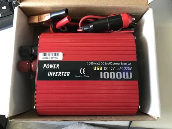 Автоінвертор перетворювач напруги Wimpex 12V-220 V WX-1000W | Зображення 2