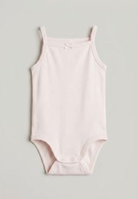 Дитяче боді-майка для дівчинки H&M 50 см Рожевий (25063003A3)