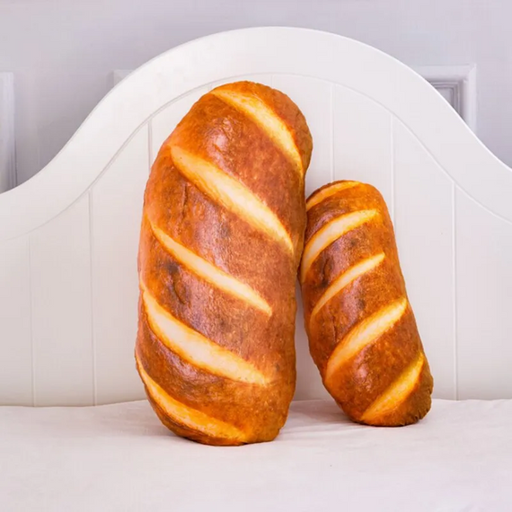М'яка подушка Батон 42 см, унікальна іграшка хліб обіймашка для діток, веселий декор у кімнаті | Зображення 4