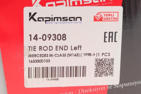 Наконечник тяги рулевой L Mercedes Benz M-class W163 98-05 14-09308 | Зображення 3