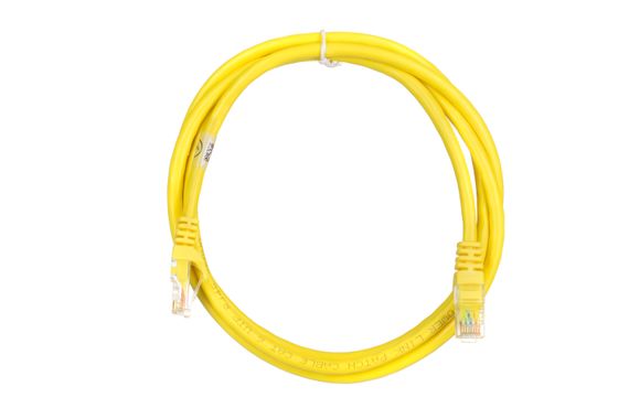 Патч-корд 2E Cat 6,UTP,RJ45, 26AWG ,7/0.16 Cu, 1.50 m, PVC,Yellow (2E-PC6COP-150YLW) | Зображення 1
