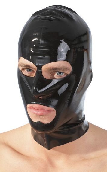 Маска - 2920050 Late X Latex Mask Black Sex Aura | Зображення 2