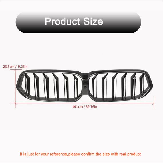 Решетки M-Look V2 (2021-2023, Карбон) для BMW 6 серия G32 2017- гг | Зображення 1