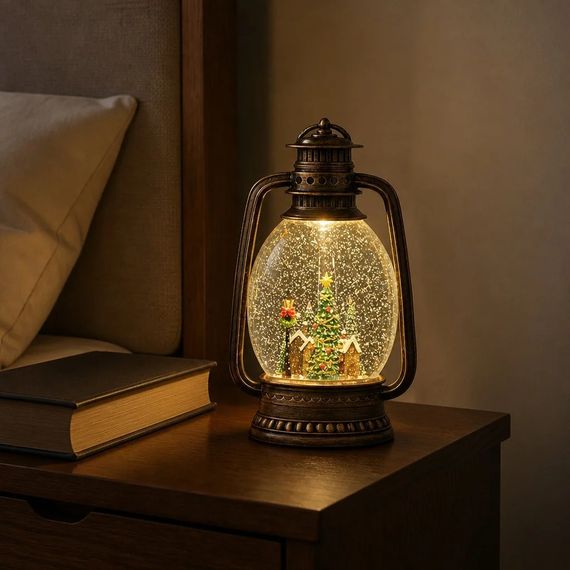 Новорічний ліхтар-нічник XMAS WDL-24028D, 27,9 см | Зображення 1