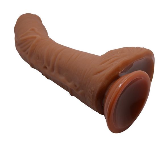 Фалоімітатор на присосці Baile Beautiful ALEX 10.6'' Brown, BW-008037NR-1 Sex Aura | Зображення 4