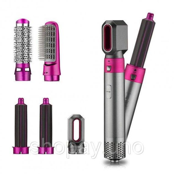Повітряний мультистайлер Hot Air Styler 5 в 1 для різних типів волосся з насадками для сушіння, випрямлення, надання об'єму | Зображення 2