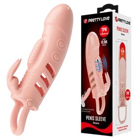 Насадка на член - Pretty Love Sloane Vibrating Penis Sleeve Flesh