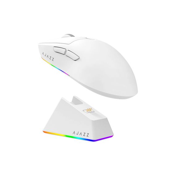 Мишка Ajazz AJ139 V2 MC Wireless/Bluetooth/USB White (AJ139-V2-MC-W) | Зображення 1