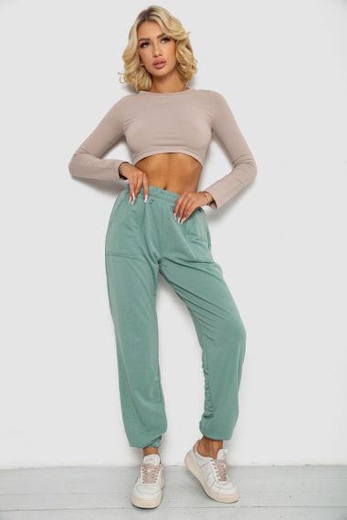 Спортивные штаны женские, цвет оливковый, 238R347-1 | Зображення 1